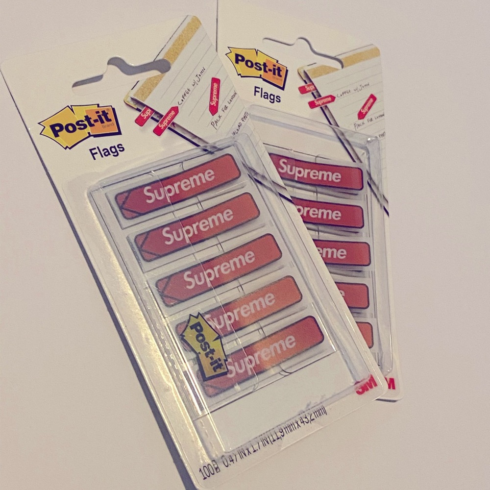 Supreme Post-It Flags - Sticker Included - Picture 3 of 4